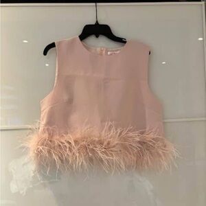 La’Ros Feather Trim Top 2 for$35